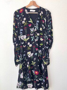 A.L.C. Black Floral Dress - Size 0